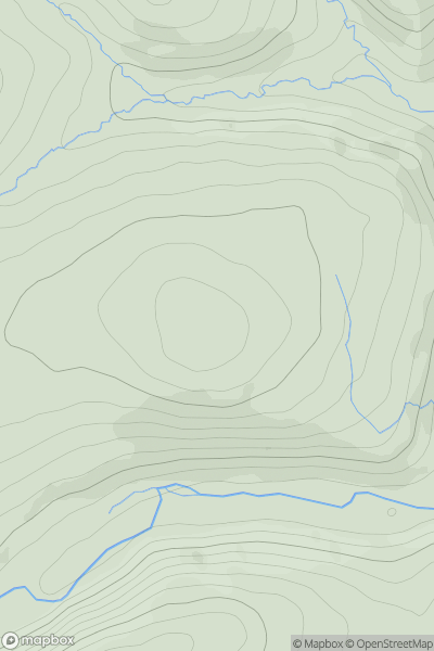 Thumbnail image for Hartside Hill [Northumberland] showing contour plot for surrounding peak